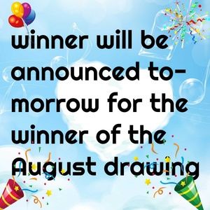 Winner of the August drawing